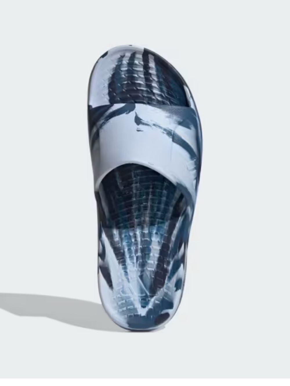 adidas Men's Slides Black White Marble Print
